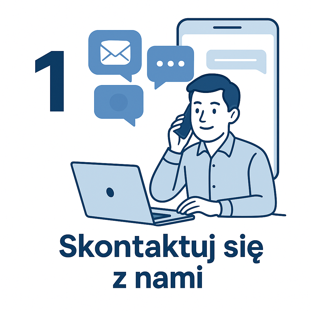 Krok 1 - Skontaktuj się z nami