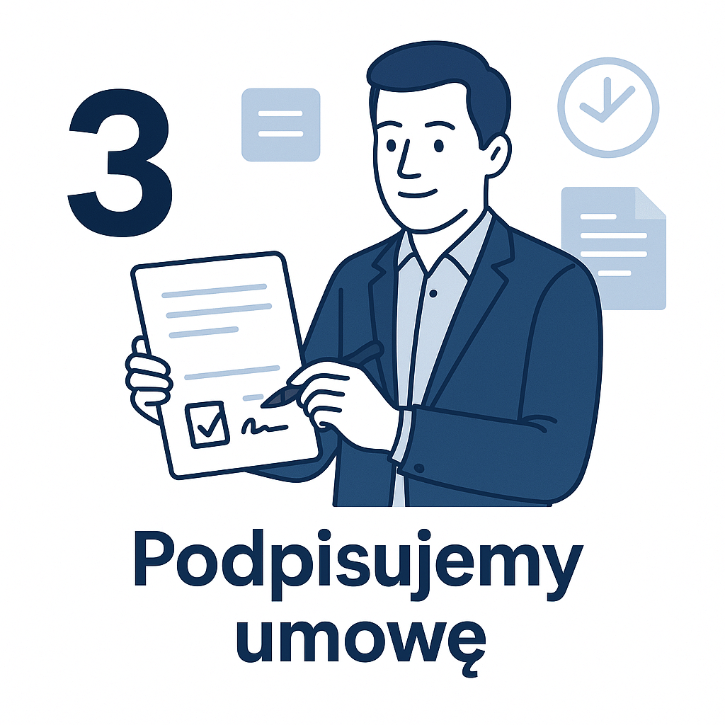 Krok 3 - Podpisujemy umowę